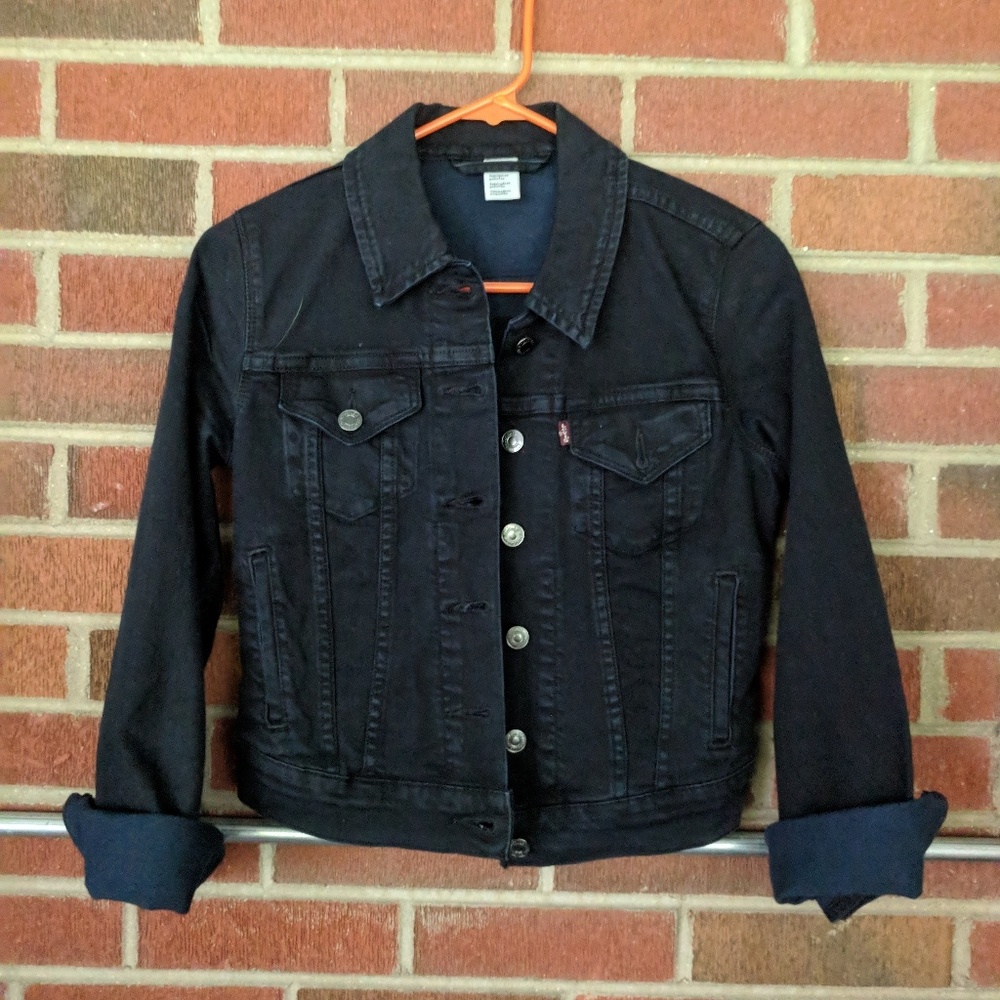 Levi's dark blue jean jacket